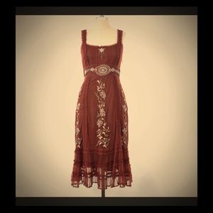 Anthropologie boho dress size 4